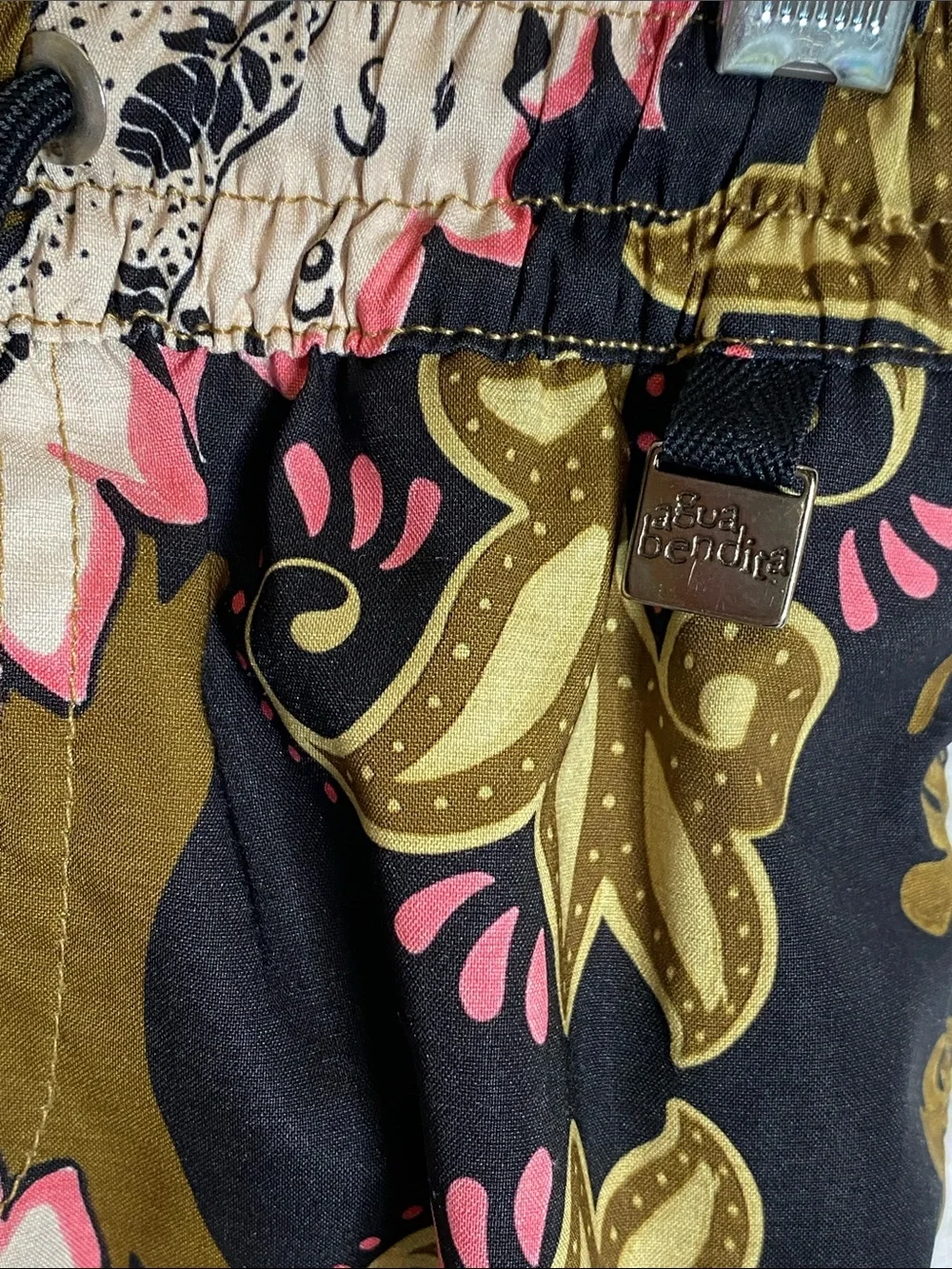 Agua Bendita Swim Trunks Shorts in Multicolor Paisley Print